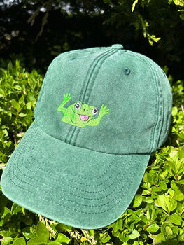 Embroidered Froggy Cap, 3 of 3