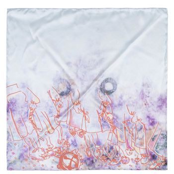 Folky Square Silk Scarf, 3 of 5
