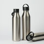 Circular And Co One L Stainless Steel Water Bottle Uncoated Black, thumbnail 4 of 8