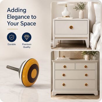 Minimalist Circle Ceramic Cabinet Knob, 2 of 9