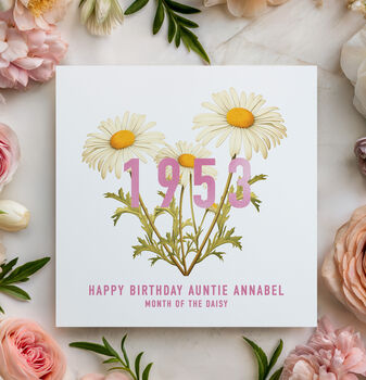 Birth Flower Card With Real Foil, 7 of 12