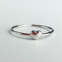 Sterling Silver Tiny Heart Adjustable Ring, thumbnail 1 of 5