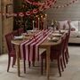 Bold Stripe Burgundy Table Runner, thumbnail 1 of 5