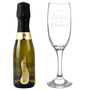 Personalised ‘Time For Prosecco’ Flute And Mini Bottle Gift Set, thumbnail 3 of 3