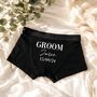 Personalised Groom Boxers Groom Gifts Best Man Proposal, thumbnail 2 of 12