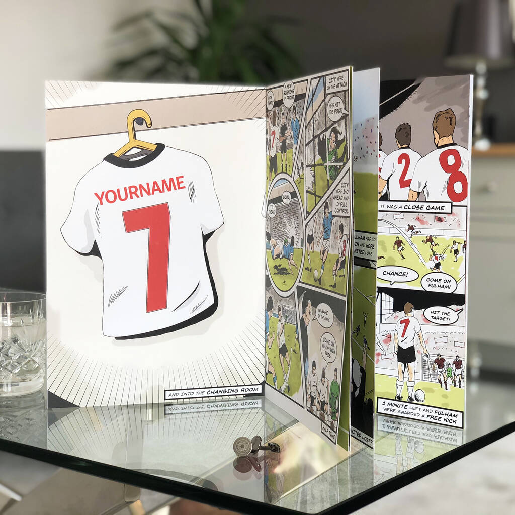 Create Your Own Personalised Football Comic Book, 1 of 7
