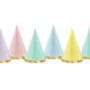 Pastel And Gold Luxury Party Hats X Six, thumbnail 2 of 3