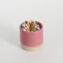 Limited Edition Fuchsia Match Striker Pot With Matches, thumbnail 6 of 6