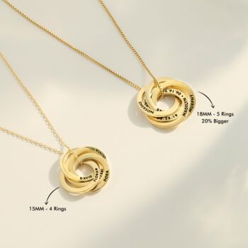 Personalised Russian Ring Necklace, 5 of 12