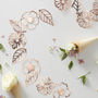 Rose Gold Cut Out Floral Party Garland, thumbnail 1 of 3