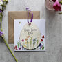 Personalised Easter Floral Wooden Decoration And Card, thumbnail 4 of 6