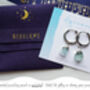 Raw Emerald Hoop Earrings, thumbnail 9 of 10