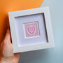 Love Hearts Mini Art Print, thumbnail 1 of 8