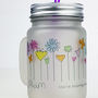 Personalised Flowers Frosted Mason Jar, thumbnail 3 of 6