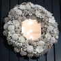 Large White Snowdrop Deluxe Wreath, thumbnail 4 of 6