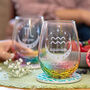 Personalised Engraved Star Sign Rainbow Glass Tumbler, thumbnail 4 of 8