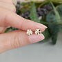 Tiny Forget Me Not Flower Silver Studs, thumbnail 4 of 8