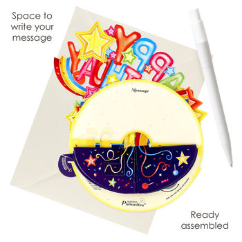Pop Up 3D Shooting Star Birthday Card, 4 of 6