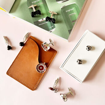 Dad's Football Design Cufflinks In A Gift Box, 10 of 11