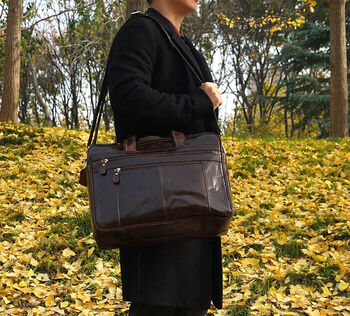 Classic Briefcase Laptop Bag, 3 of 12