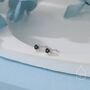 Sterling Silver Very Tiny 2mm Black Cz Stud Earrings, thumbnail 1 of 12