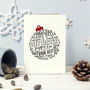 Traditional Typographic Christmas Cards Pack, thumbnail 5 of 8