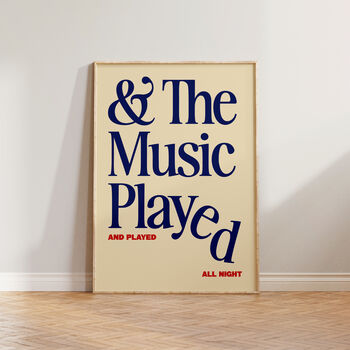 The Music Played Wall Art Print, 3 of 11