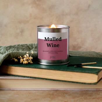 Mulled Wine Wood Wick Candle For Autumn, 3 of 7