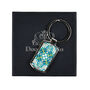 Flourishing Garden Millefiori Handprinted Keyring, thumbnail 3 of 8