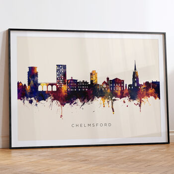 Chelmsford Skyline Cityscape Art Print, 6 of 12