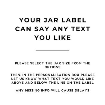 Sweet Jar With Personalised Label, 8 of 11