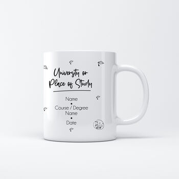 Personalised Cardiff Graduation Mug, 3 of 5