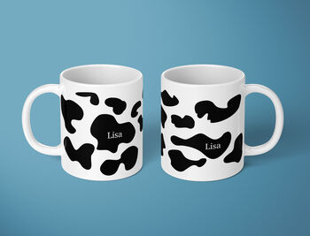 Cow Print Personalised Mug Premium Quality, 5 of 5