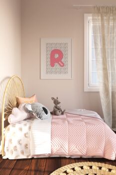 Personalised Dotty Initial Name Print, 8 of 8