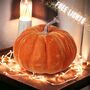 Velvet Pumpkins With Lights, thumbnail 1 of 6