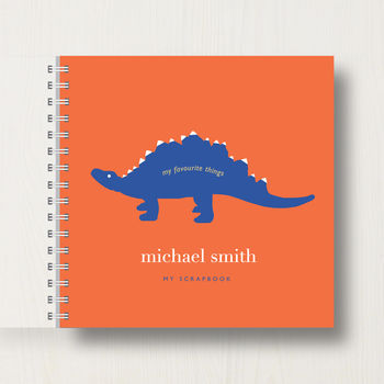 Personalised Kid's Dinosaur Memory Book Or Scrapbook, 9 of 9