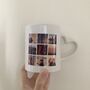 Personalised Collage Photo Mug With Heart Handle *Optional Text*, thumbnail 2 of 6