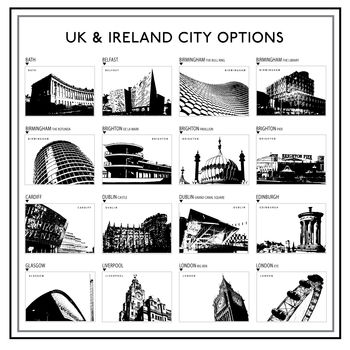 Our Three Favourite Cities Personalised Print, 4 of 12