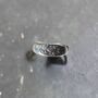 925 Sterling Silver Etched Rose Ring, thumbnail 4 of 12