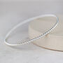 Sterling Silver Twist Bangle, thumbnail 3 of 4