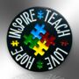 Teach Love Hope Inspire Enamel Pin, Neurodivergent, Spectrum Badge, Asperger's Syndrome, Autism Gifts For Educators And Teachers, thumbnail 3 of 8