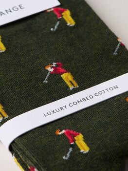 The Golfer's Giftbox – Luxury Golf Themed Socks, 6 of 9