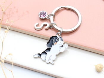 Personalised English Springer Spaniel Keyring Dog Lover Gift, 6 of 11