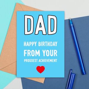 Large Size Funny Dad Birthday Card By Adam Regester Design