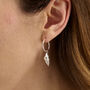 Spiral Shell Hoop Earrings, thumbnail 2 of 4