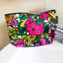 Cosmetic Bag Large Washable Makeup Pouch Tropical, thumbnail 1 of 12
