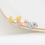 Three Dot And Opal Stud Earrings In Sterling Silver, thumbnail 3 of 12