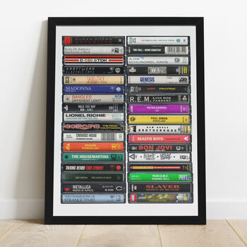 40th Birthday Print Music From The Year You Were Born, 9 of 9