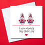 Personalised Gnome Couple Valentine's Day Card, thumbnail 2 of 3