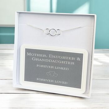 Sterling Silver Linked Circles Bracelet, 3 of 5